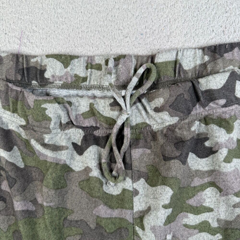 TIME AND TRU Camo Sweatpants Women 4X Green Plus Size Knit Athleisure Drawstring - Picture 3 of 9